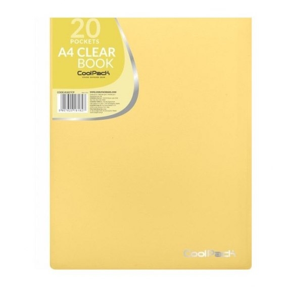 Teczka A4 Clear Book Pastel - żółta (81827CP)